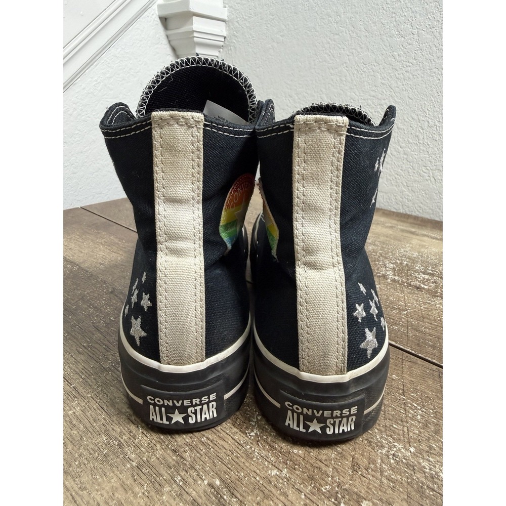 Converse By You Chuck Taylor Lift Platform High Rainbow Women's 8.5 Pride - Picture 4 of 8